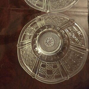 clear vintage dessert bowl